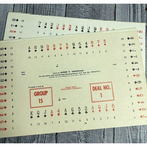 Autobridge PGB Beginners Basic Set Vtg Play Yourself Bridge Game w/ 48 Hands - Picture 3 of 8